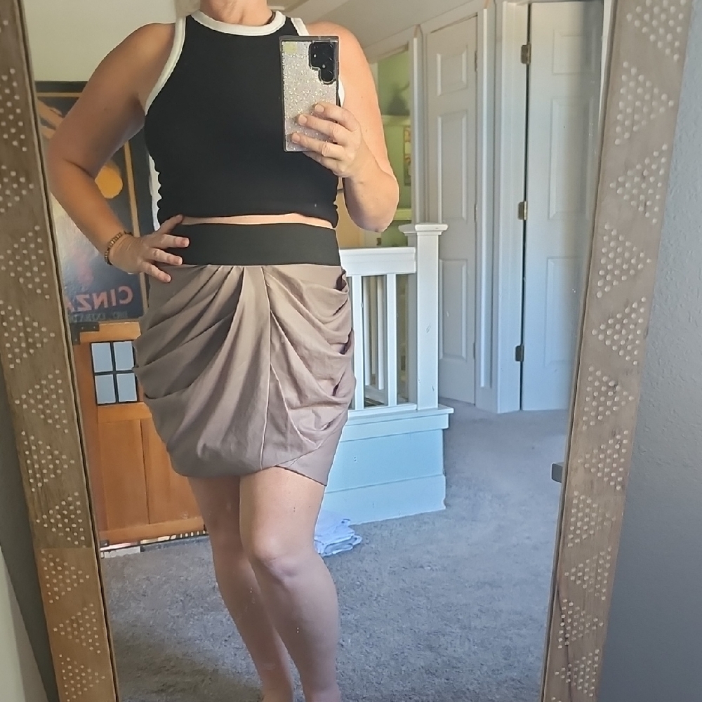 Elizabeth And James Drapery Skirt